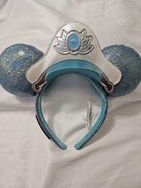 Sparkling Aqua Blue Princess Ear Headband